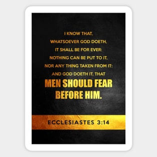 Ecclesiastes 3:14 Bible Verse Wall Art Sticker